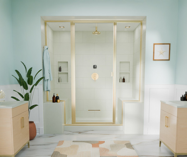Swanstone SS-4236 42 x 36 Alcove Shower Pan with Center Drain, Coastal Sands