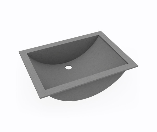 Swanstone UC-1913 13 x 19 Undermount Single Bowl Sink Ash Gray