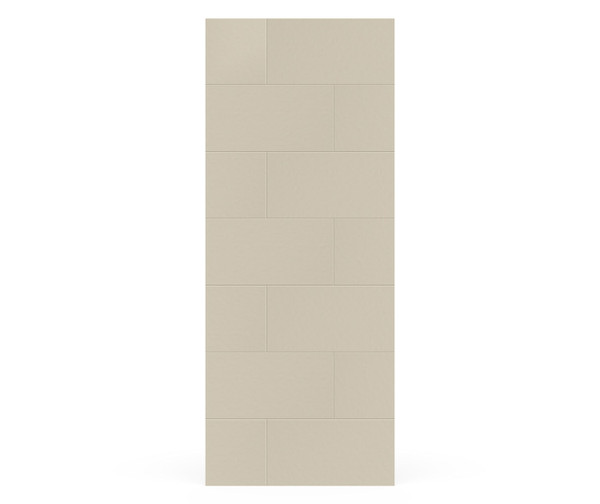 Swanstone Traditional Subway Tile Glue-Up Bathtub & Shower Wall Panel 34x84 Coastal Sands