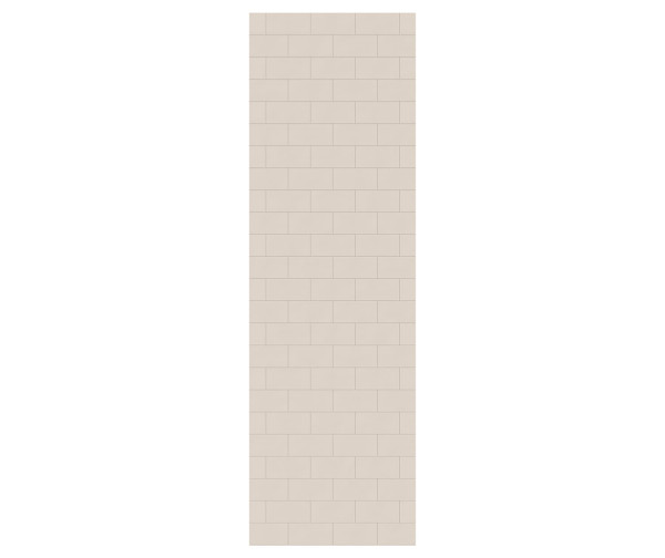 Swanstone Metro Subway Tile 30 x 96 Glue Up Bathtub & Shower Wall Panel, Tahiti White