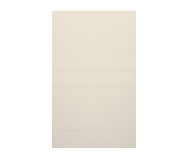 Swanstone Modern Subway Tile Glue Up Bathtub Shower Wall Panel 62 x 84 Bisque