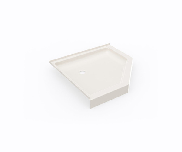 Swanstone SS-38NEO 38x38 Corner Shower Pan with Center Drain, Bisque