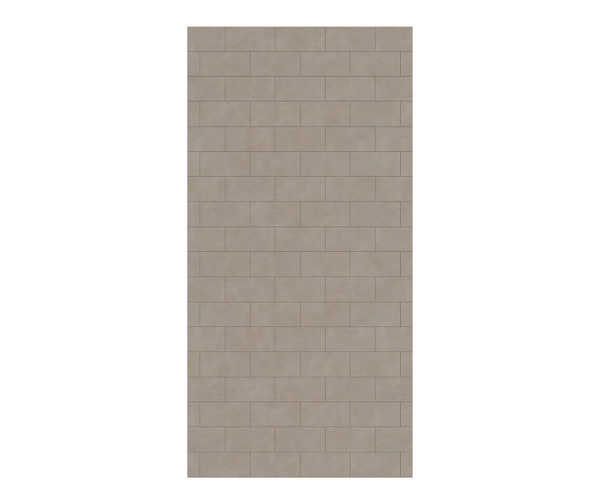 Swanstone Metro Subway Tile 38 x 72 Glue Up Bathtub Shower Wall Panel, Limestone