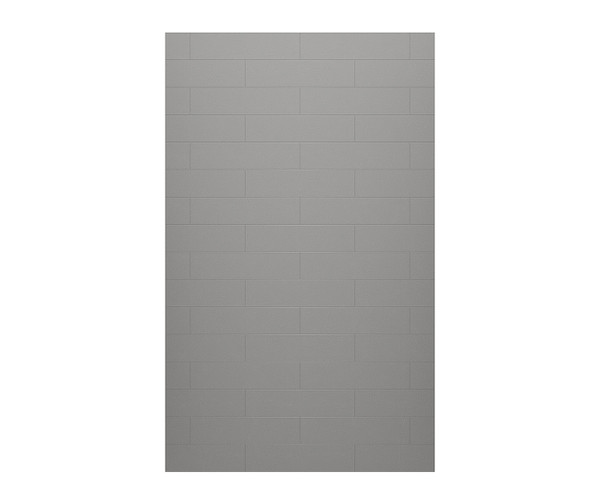 Swanstone Modern Subway Tile Glue-Up Bathtub and Shower Wall Panel 32 x 84 Ash Gray