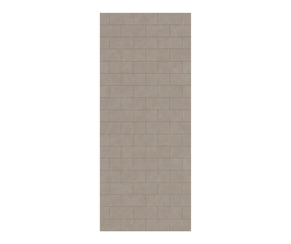 Swanstone Metro Subway Tile Glue-Up Bathtub and Shower Wall Panel 30 x 72 Limestone