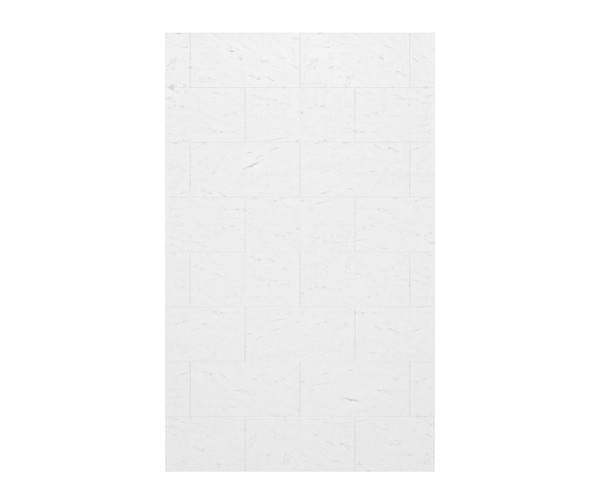 Swanstone Traditional Subway Tile Glue-Up Bathtub & Shower Wall Panel, 62 x 96, Carrara