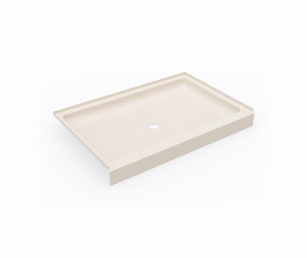 Swanstone SS-3248 32 x 48 Alcove Shower Pan with Center Drain, Tahiti White