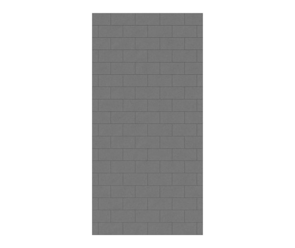Swanstone Metro Subway Tile 34x72 Glue-Up Bathtub & Shower Wall Panel, Ash Gray