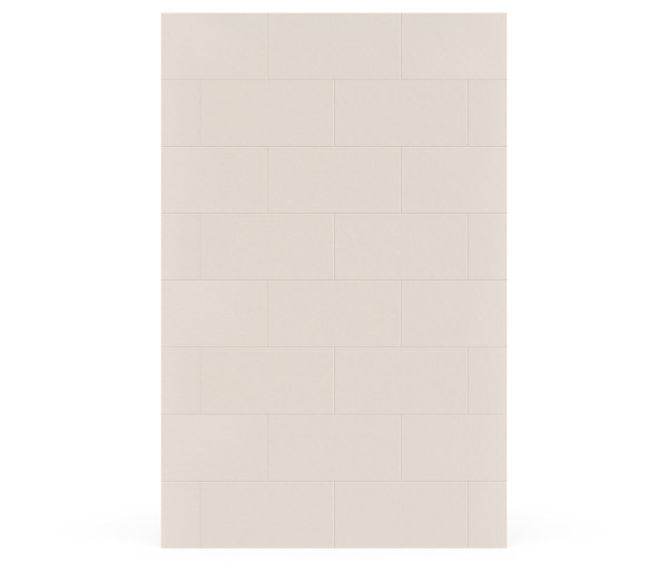 Swanstone Traditional Subway Tile Glue-Up Bathtub & Shower Wall Panel 50x96 Mountain Mist