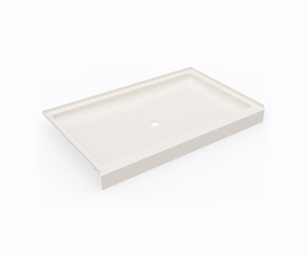 Swanstone SS-3454 34 x 54 Alcove Shower Pan with Center Drain, Bisque