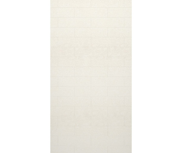 Swanstone Modern Subway Tile 50 x 84 Glue-Up Bathtub & Shower Wall Panel, Tahiti White