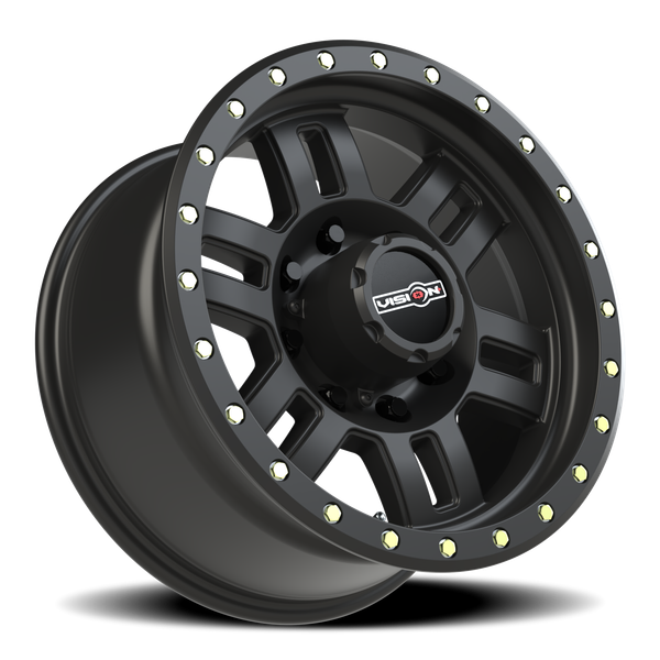 Vision Wheel 8-180 MB Matte Black Automotive Wheel 8x180mm Bolt Pattern