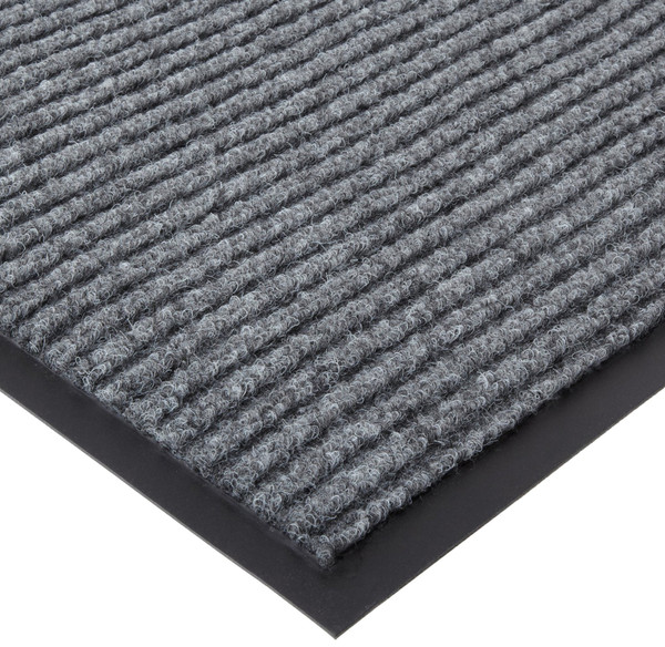 Durable 613S48GY Spectra Rib Entrance Mat, 4 Feet By 8 Feet By .375 Inch Thick, Gray