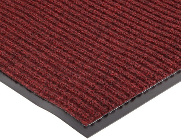 613S23RD Spectra Rib Entrance Mat, 2 Feet By 3 Feet By .375 Inch Thick, Red