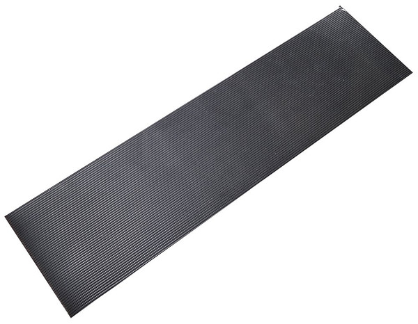 Durable 745H36BK Corrugated Rubber 1/8" Runner Mat, 3 Feet By 75 Feet, Black