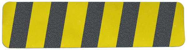 825S624BKY Anti-Slip Tape, 50 PCS, 6 Inches By 24 Inches, Black Yellow