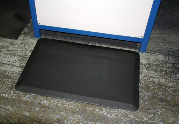 Durable 599S23BK Urethane HD Anti-Fatigue Mat, 2 Feet By 3 Feet By .75 Inches, Black