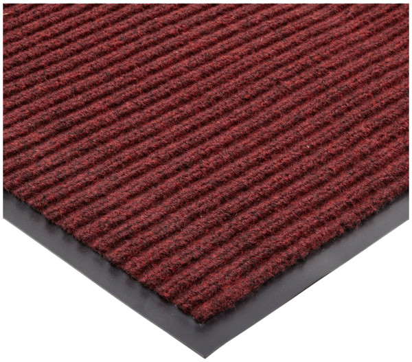 Durable 613S48RD Spectra Rib Entrance Mat, 4 Feet By 8 Feet By .375 Inch Thick, Red