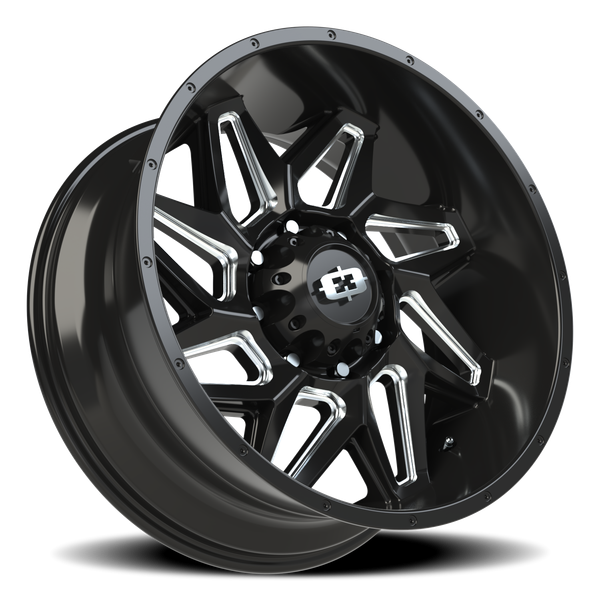 Vision Wheel 8-180 GBMS Spyder Wheel – Gloss Black Machined 8-Lug
