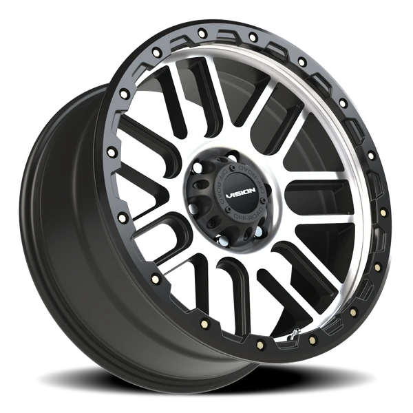 Vision Wheel 6x5.5 Inch Satin Black YZINC VOR NEMESIS Wheel