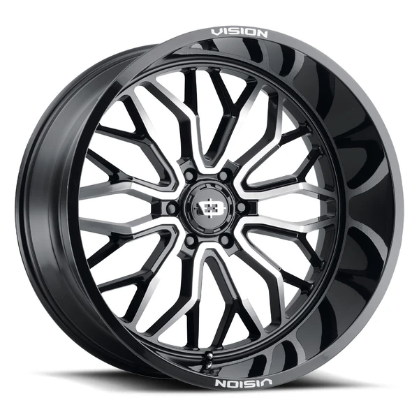 Vision Wheel 6-139.7 GBMF RIOT Gloss Black Machined Wheel