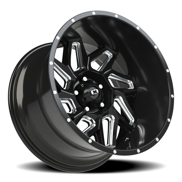 Vision Wheel 5-127 GBMS Spyder Gloss Black Machined Wheel