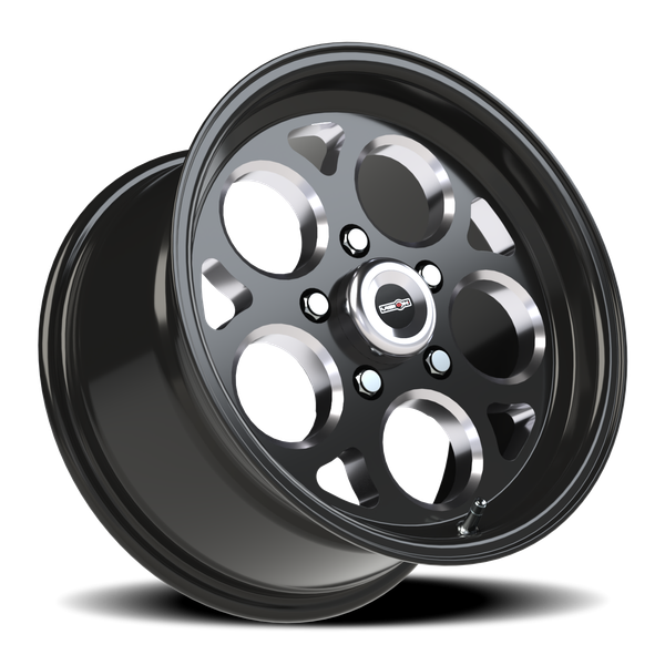 Vision SSR Mag 5x114.3mm / 4.5" Gloss Black Machined Wheel