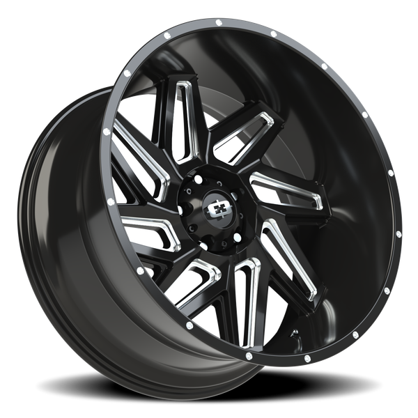 Vision Wheel 5-139.7 GBMS Spyder Gloss Black Machined Satin Wheel