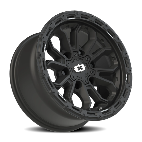 Vision Wheel 6x5.5 Satin Black Korupt Wheel