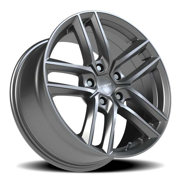 Vision Wheel 5x4.5 Gunmetal VIS Clutch Automotive Wheel