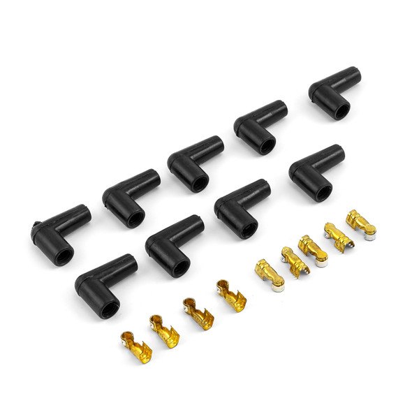 Speedmaster PCE389.1001 Universal Spark Plug Wire HEI 90 Degree Boot and Terminal Kit