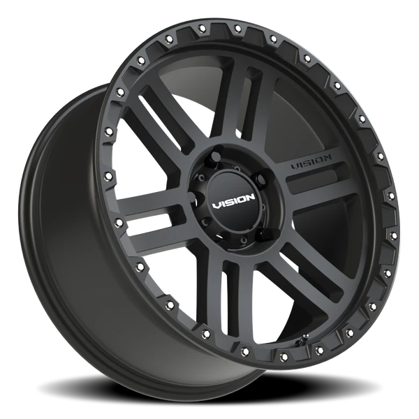 5x139.7mm Satin Black Vision Manx2 Automotive Wheel