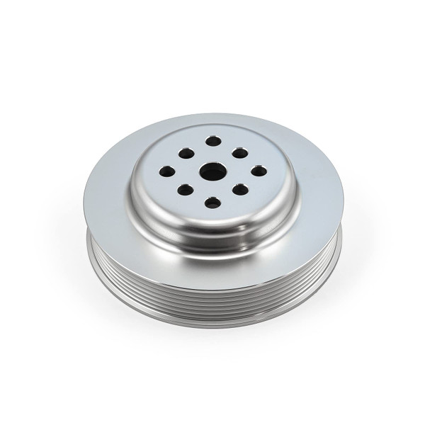 Speedmaster Chevy SBC Billet Aluminum Short Water Pump with Serpentine Pulley PCE246.1013