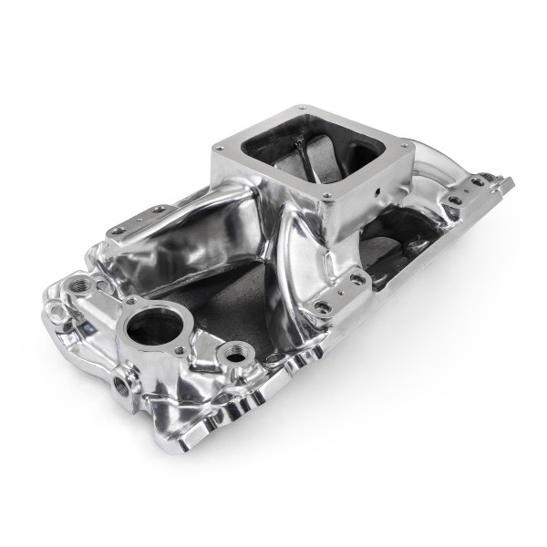 Speedmaster Chevy BBC 454 Rect Port Dominator High Rise Intake Manifold w/ Inj Ports Polished