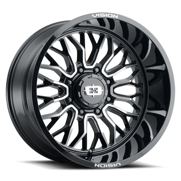 Vision Wheel 5-139.7 Gloss Black Machined RIOT Wheel