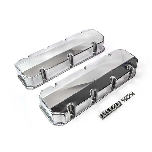 Speedmaster Chevy BBC 454 Fabricated Valve Covers Polished Tall Without Hole PCE314.1111.02