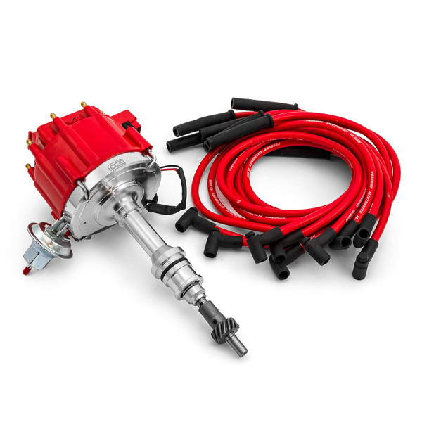 Speedmaster Ford 289 302 Windsor 65K HEI Distributor with 10.5mm Spark Plug Wires PCE385.1021