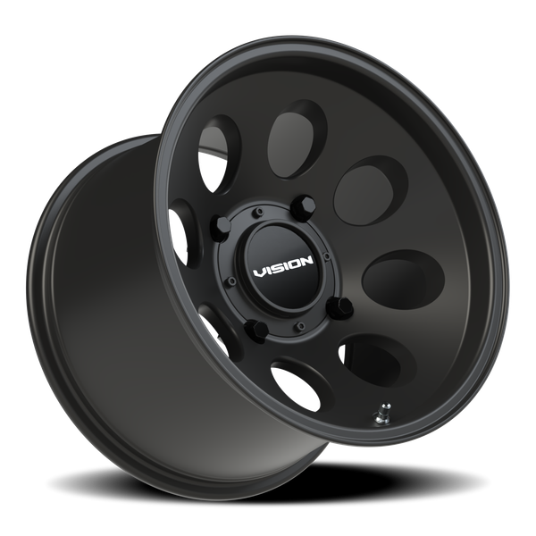 Vision Wheel 4-136 Midway Satin Black 4-Lug Automotive Wheel
