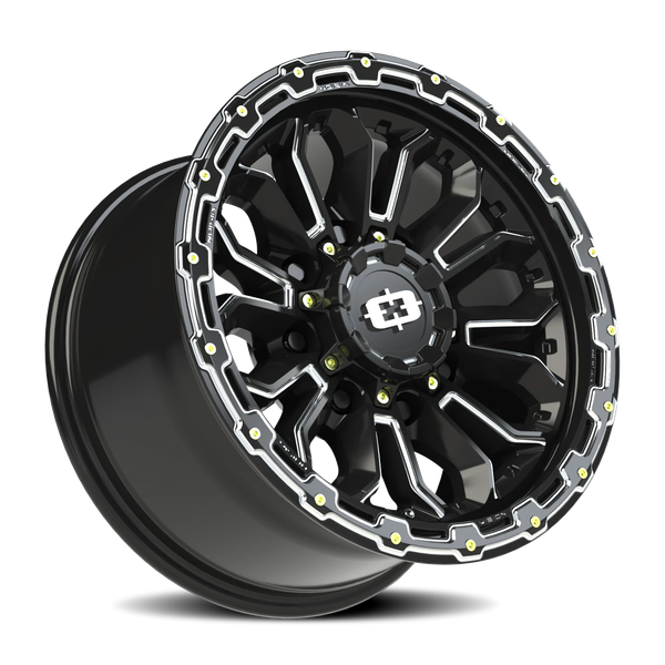 Vision Wheel 8x6.5 Gloss Black KORUPT Automotive Wheel