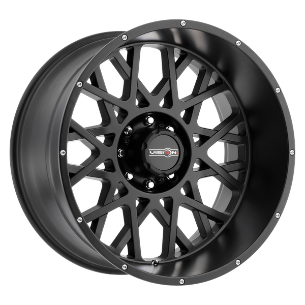 8-165.1 SB Vision Rocker Wheel – 8-Lug 165mm Satin Black