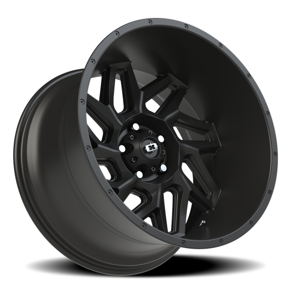 5x127mm Satin Black Vision Spyder Wheel