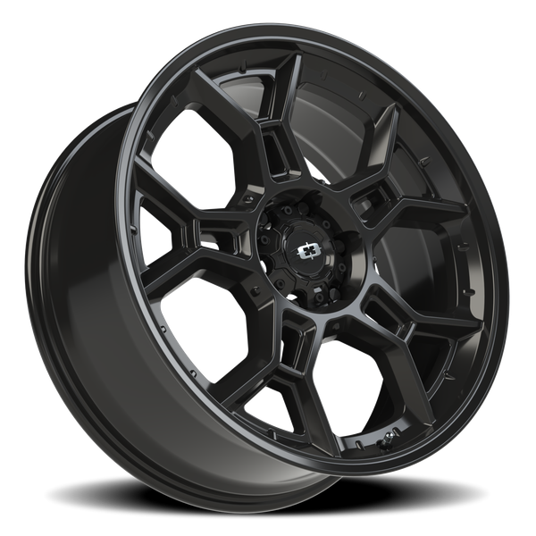 6x5.5 Gloss Black Vision Sedona Wheel