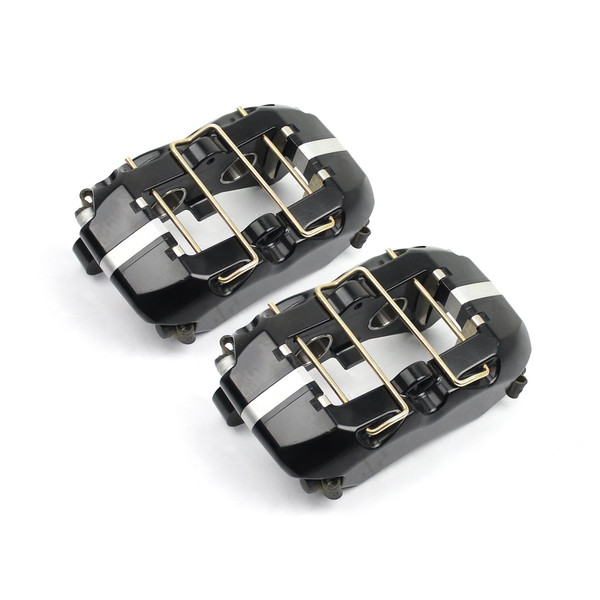 Speedmaster Universal Rear 4 Piston Billet Aluminum Caliper, Black Anodized, 1/8" NPT (PCE521.1010)