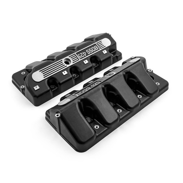 Speedmaster Ford Boss 429 Cast Aluminum Valve Covers, Black PCE314.1243.02