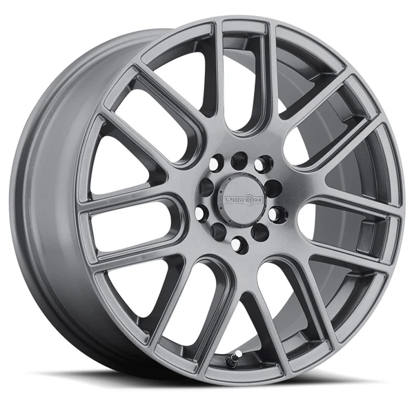 Vision Wheel 5-Lug 114.3mm Gunmetal Cross-Style Rim
