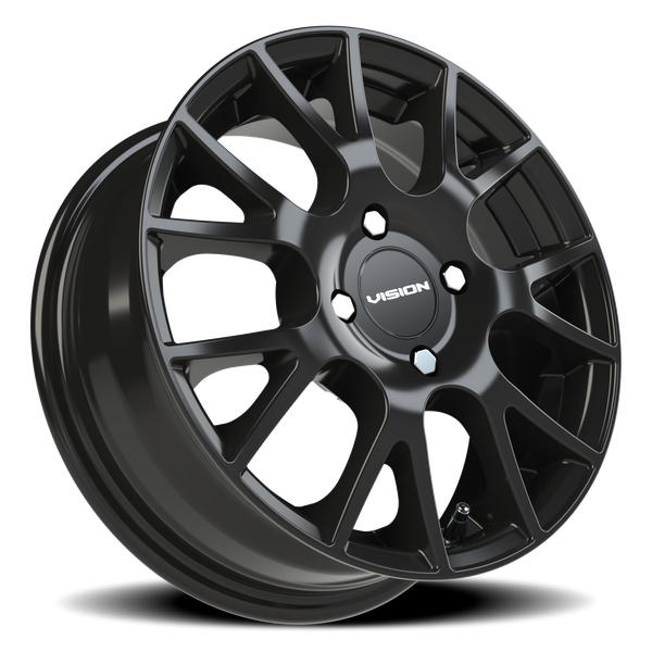 Vision Wheel 4-100 GB Hellion Gloss Black Automotive Wheel