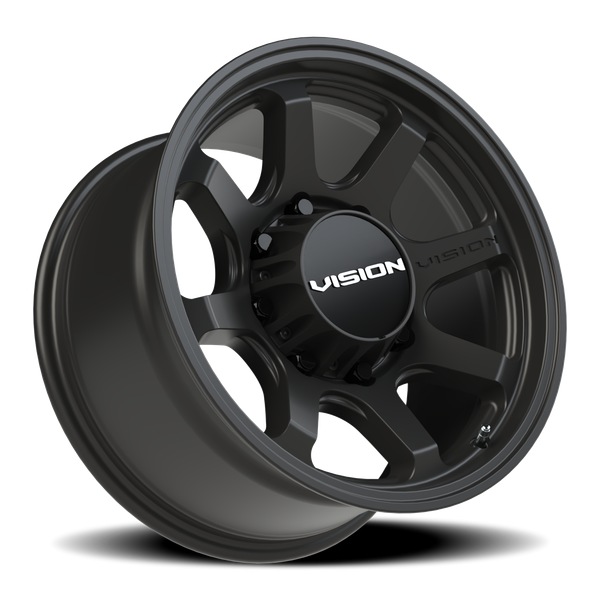 Vision Wheel 8x6.5 Satin Black Flow Automotive Wheel