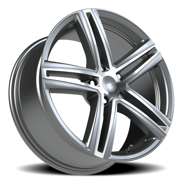 5x112mm Gloss Black Machined Finish Vision Nitrous FWD Wheel