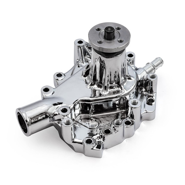 Speedmaster Ford 351C Cleveland High Volume Aluminum Water Pump Chrome PCE195.1018.03