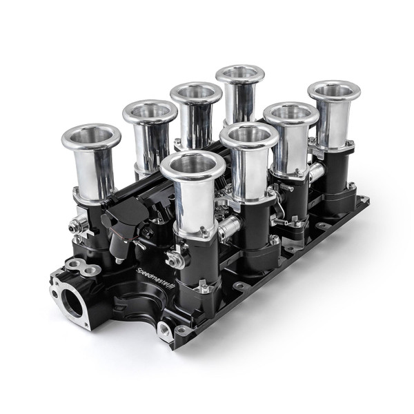 Speedmaster Ford 351W Windsor Downdraft 8 Stack EFI Intake Manifold System Complete Black